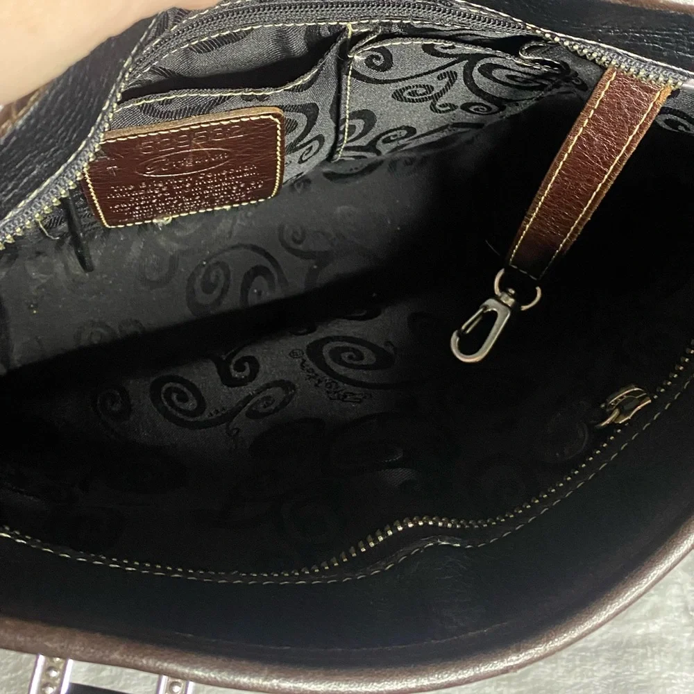 EUC Vintage Brighton Stacey Croc Embossed Bag and Wallet - Picture 3 of 11